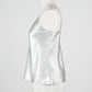 Silk Camisole Top - Silver